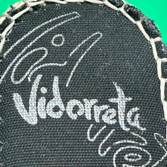 Women’s Vidorreta Black Espadrille Wedges Size 8 - Picture 9 of 10